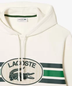 Sweatshirt A Capuche Loose Fit Imprime Monogramme | Lacoste Clearance