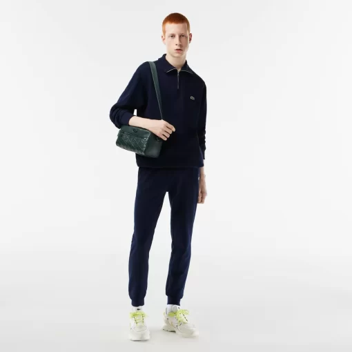 Sweatshirt A Col Montant Zippe En Coton Uni | Lacoste Online