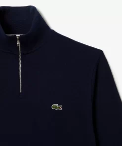 Sweatshirt A Col Montant Zippe En Coton Uni | Lacoste Online