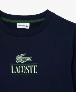 Sweatshirt Avec Imprime Iconique En Coton | Lacoste Discount