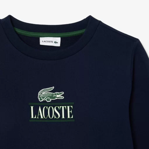 Sweatshirt Avec Imprime Iconique En Coton | Lacoste Discount