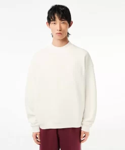 Sweatshirt Brode Oversize En Coton | Lacoste Flash Sale