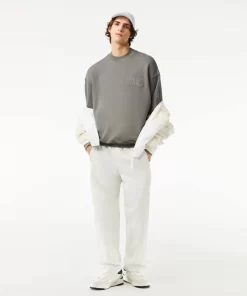 Sweatshirt Brode Oversize En Coton | Lacoste Sale