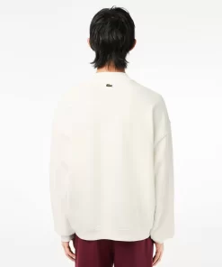 Sweatshirt Brode Oversize En Coton | Lacoste Flash Sale