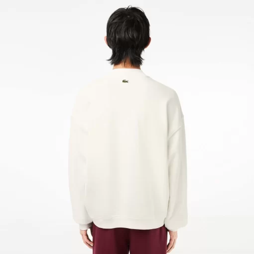 Sweatshirt Brode Oversize En Coton | Lacoste Flash Sale