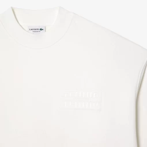 Sweatshirt Brode Oversize En Coton | Lacoste Flash Sale