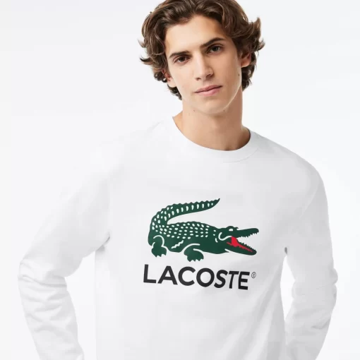 Sweatshirt Classic Fit En Molleton De Coton | Lacoste Sale