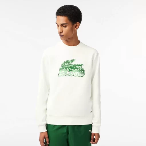 Sweatshirt Col Rond Homme En Molleton | Lacoste Clearance