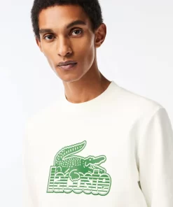 Sweatshirt Col Rond Homme En Molleton | Lacoste Clearance