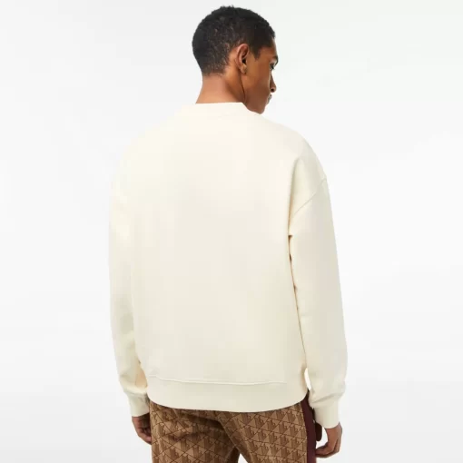 Sweatshirt Col Rond Homme Loose Fit Imprime | Lacoste Hot