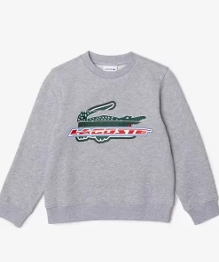 Sweatshirt Enfant En Molleton De Coton Biologique | Lacoste Discount