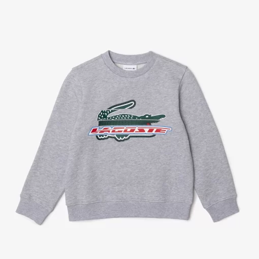 Sweatshirt Enfant En Molleton De Coton Biologique | Lacoste Discount