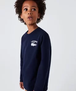 Sweatshirt Garçon A Col Rond Finitions Bord-Cotes | Lacoste Cheap