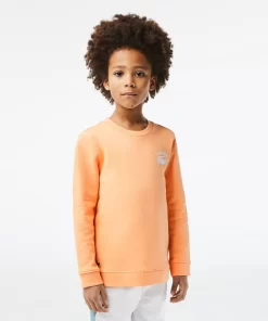 Sweatshirt Garçon A Col Rond Finitions Bord-Cotes | Lacoste Hot