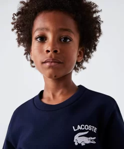 Sweatshirt Garçon A Col Rond Finitions Bord-Cotes | Lacoste Cheap