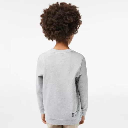 Sweatshirt Garçon A Col Rond Finitions Bord-Cotes | Lacoste Shop