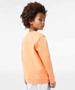 Sweatshirt Garçon A Col Rond Finitions Bord-Cotes | Lacoste Hot