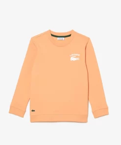 Sweatshirt Garçon A Col Rond Finitions Bord-Cotes | Lacoste Hot