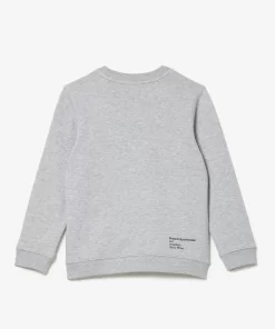 Sweatshirt Garçon A Col Rond Finitions Bord-Cotes | Lacoste Shop