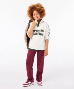 Sweatshirt Imprime Col Zippe En Coton | Lacoste New