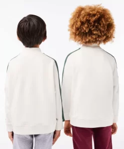 Sweatshirt Imprime Col Zippe En Coton | Lacoste New