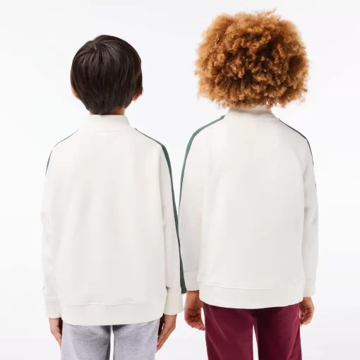 Sweatshirt Imprime Col Zippe En Coton | Lacoste New