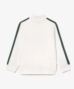 Sweatshirt Imprime Col Zippe En Coton | Lacoste New