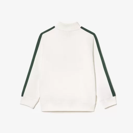 Sweatshirt Imprime Col Zippe En Coton | Lacoste New