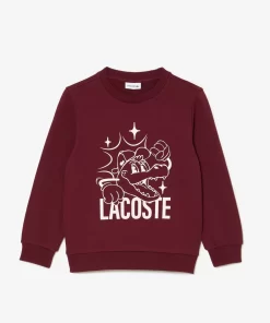 Sweatshirt Imprime Crocodile En Coton | Lacoste Flash Sale