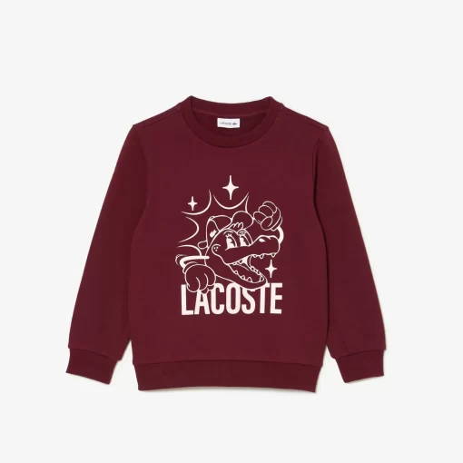 Sweatshirt Imprime Crocodile En Coton | Lacoste Flash Sale