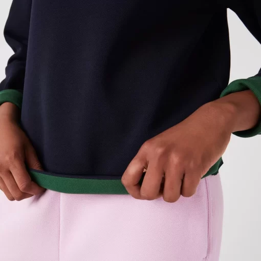 Sweatshirt Jogger A Col Rond Double Face Pique | Lacoste Online