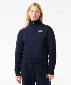 Sweatshirt Jogger Col Montant Zippe En Molleton | Lacoste Fashion