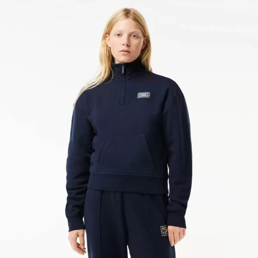 Sweatshirt Jogger Col Montant Zippe En Molleton | Lacoste Fashion