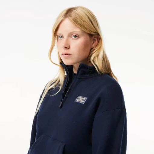 Sweatshirt Jogger Col Montant Zippe En Molleton | Lacoste Fashion