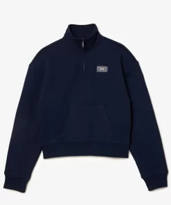 Sweatshirt Jogger Col Montant Zippe En Molleton | Lacoste Fashion