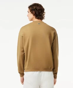 Sweatshirt Jogger Loose Fit En Coton Avec Badges | Lacoste Discount