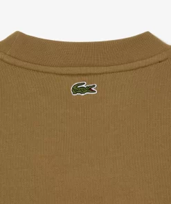 Sweatshirt Jogger Loose Fit En Coton Avec Badges | Lacoste Discount