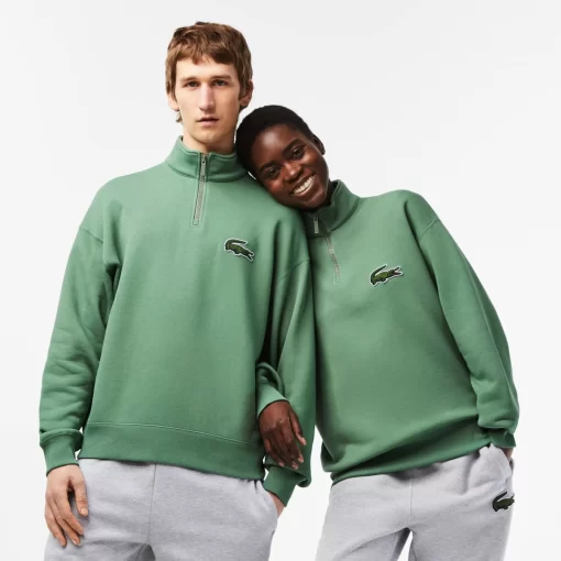 Sweatshirt Jogger Unisexe Col Montant Zippe En Coton Biologique | Lacoste Discount