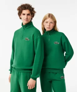 Sweatshirt Jogger Unisexe Col Montant Zippe En Coton Biologique | Lacoste Cheap