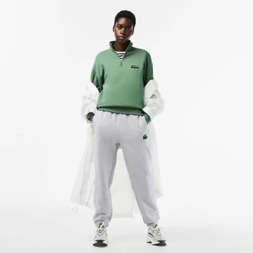 Sweatshirt Jogger Unisexe Col Montant Zippe En Coton Biologique | Lacoste Discount