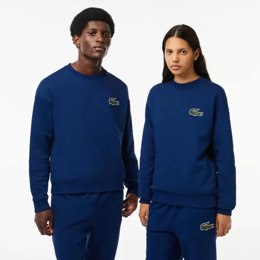 Sweatshirt Jogger Unisexe Loose Fit Avec Badge Crocodile | Lacoste Cheap