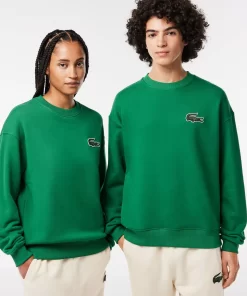 Sweatshirt Jogger Unisexe Loose Fit Avec Badge Crocodile | Lacoste New