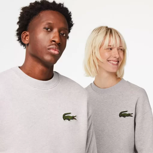 Sweatshirt Jogger Unisexe Loose Fit Avec Badge Crocodile | Lacoste Sale