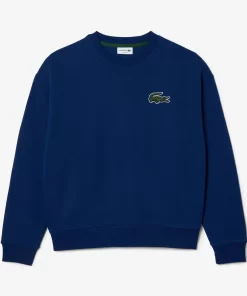 Sweatshirt Jogger Unisexe Loose Fit Avec Badge Crocodile | Lacoste Cheap