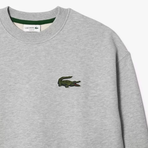 Sweatshirt Jogger Unisexe Loose Fit Avec Badge Crocodile | Lacoste Sale