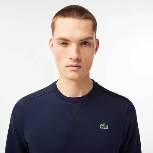 Sweatshirt Sport Uni Avec Empiecements Mesh | Lacoste Online