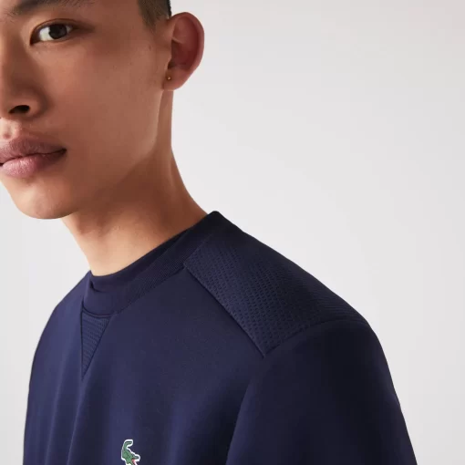 Sweatshirt Sport Uni Avec Empiecements Mesh | Lacoste Online