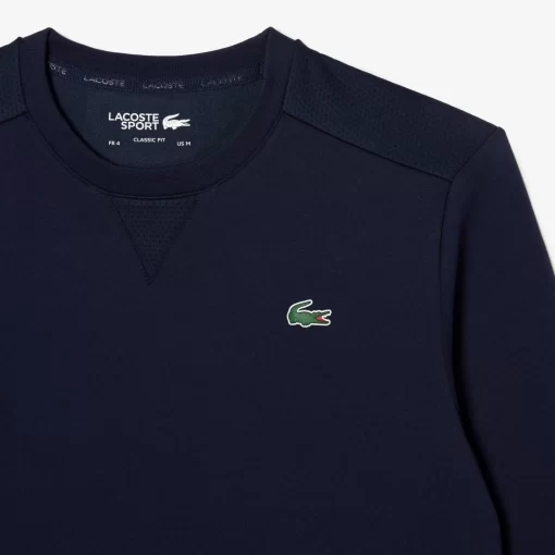 Sweatshirt Sport Uni Avec Empiecements Mesh | Lacoste Online