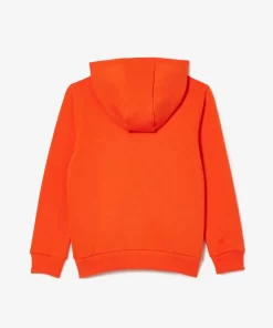 Sweatshirt Zippe A Capuche Enfant Avec Poche Kangourou | Lacoste Store