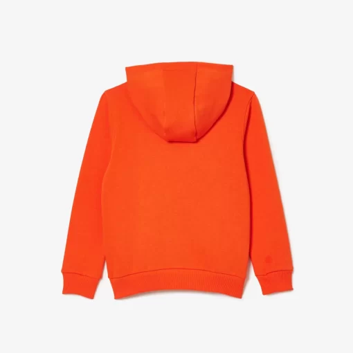 Sweatshirt Zippe A Capuche Enfant Avec Poche Kangourou | Lacoste Store